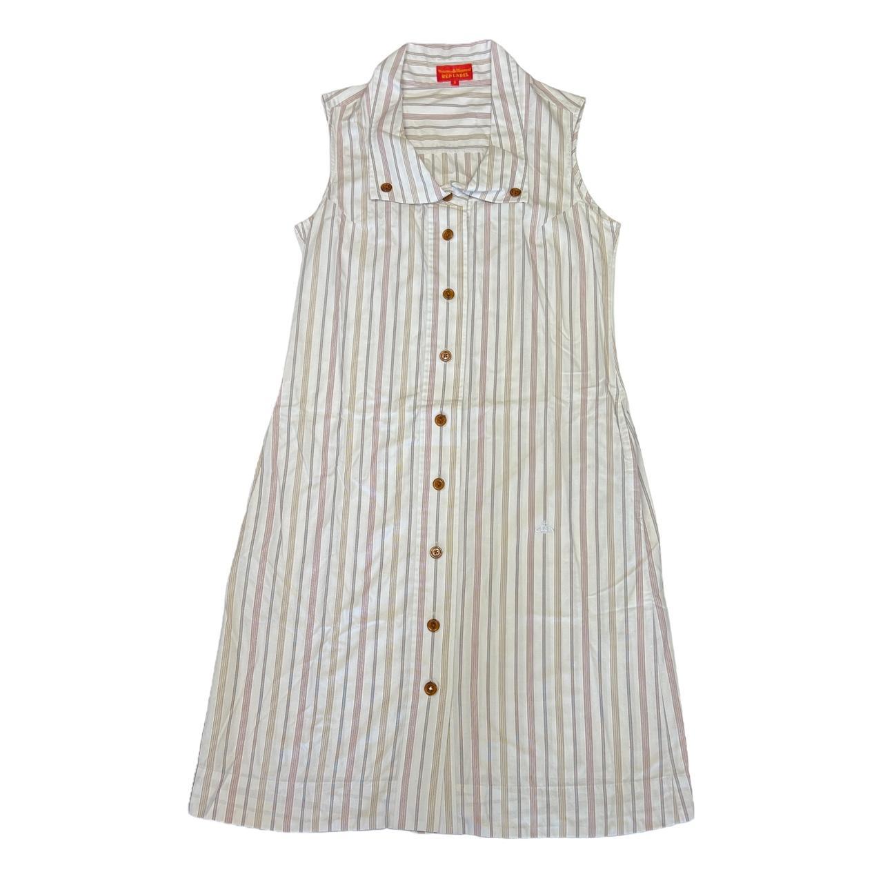 Vivienne Westwood Striped Button Up Midi Dress