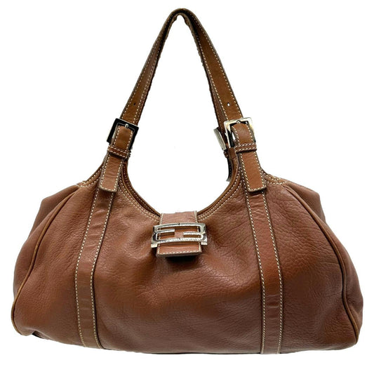 Fendi Tan Leather Shoulder Bag - Outfit Repeater