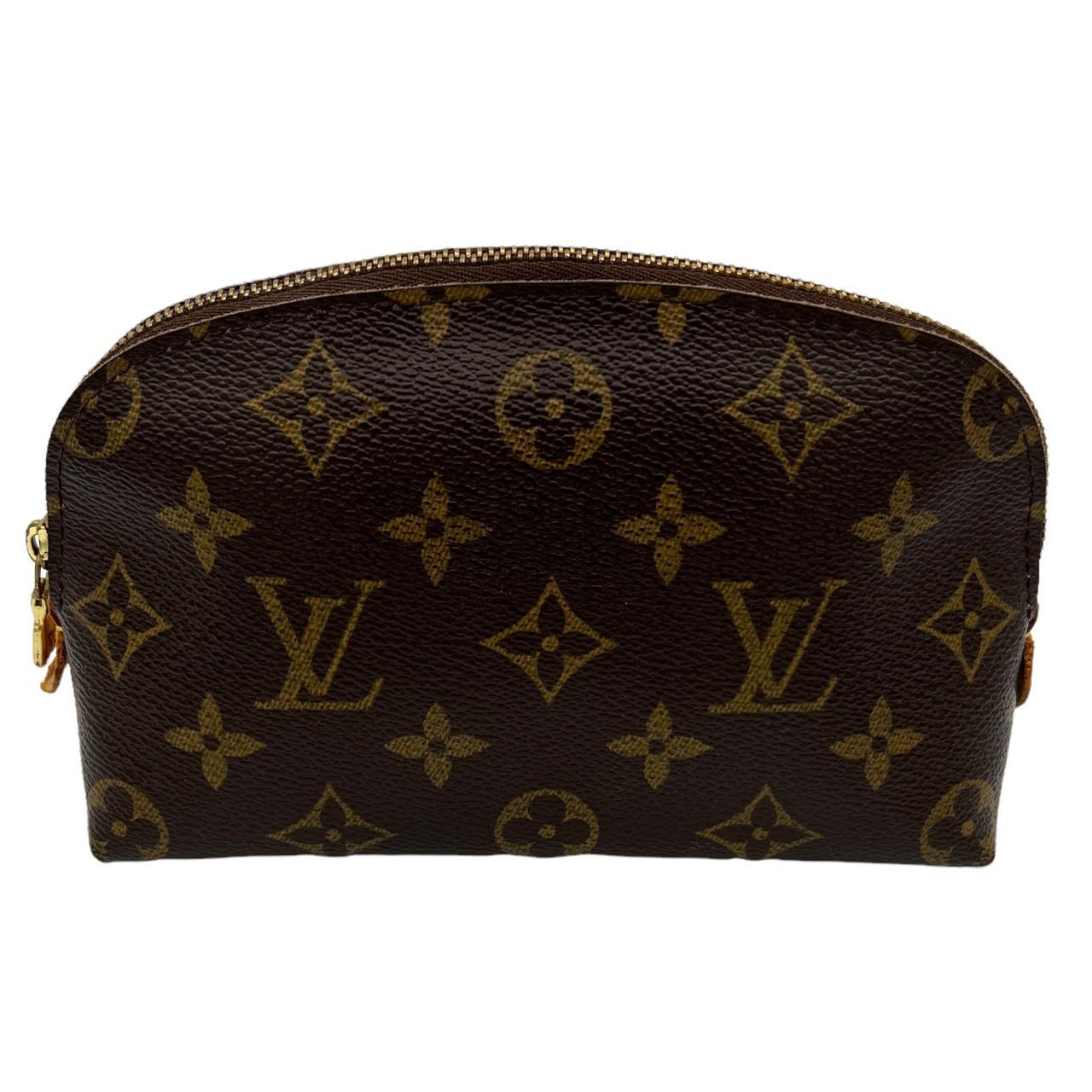 Louis Vuitton Brown Monogram Coated Canvas Cosmetic Pouch - Outfit Repeater