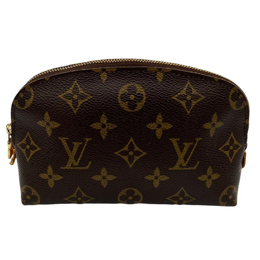 Louis Vuitton Brown Monogram Coated Canvas Cosmetic Pouch - Outfit Repeater