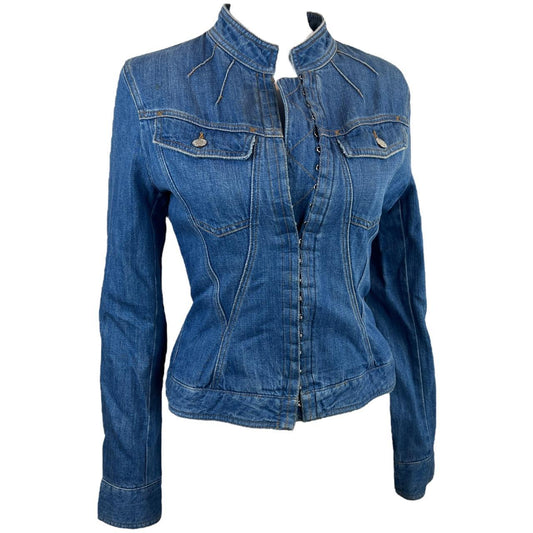 Dolce & Gabbana Denim Hook and Eye Closure Jean Jacket - Outfit Repeater