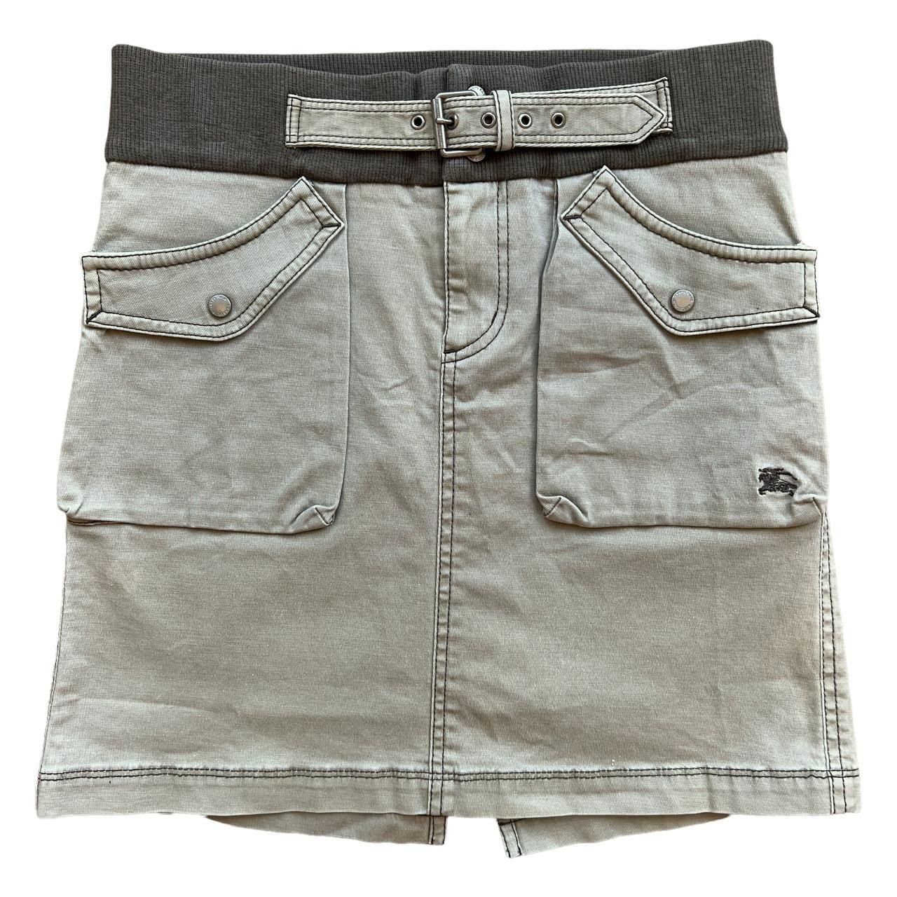 Burberry Blue Label Khaki Cargo Style Mini Skirt - Outfit Repeater