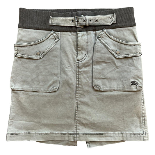 Burberry Blue Label Khaki Cargo Style Mini Skirt - Outfit Repeater