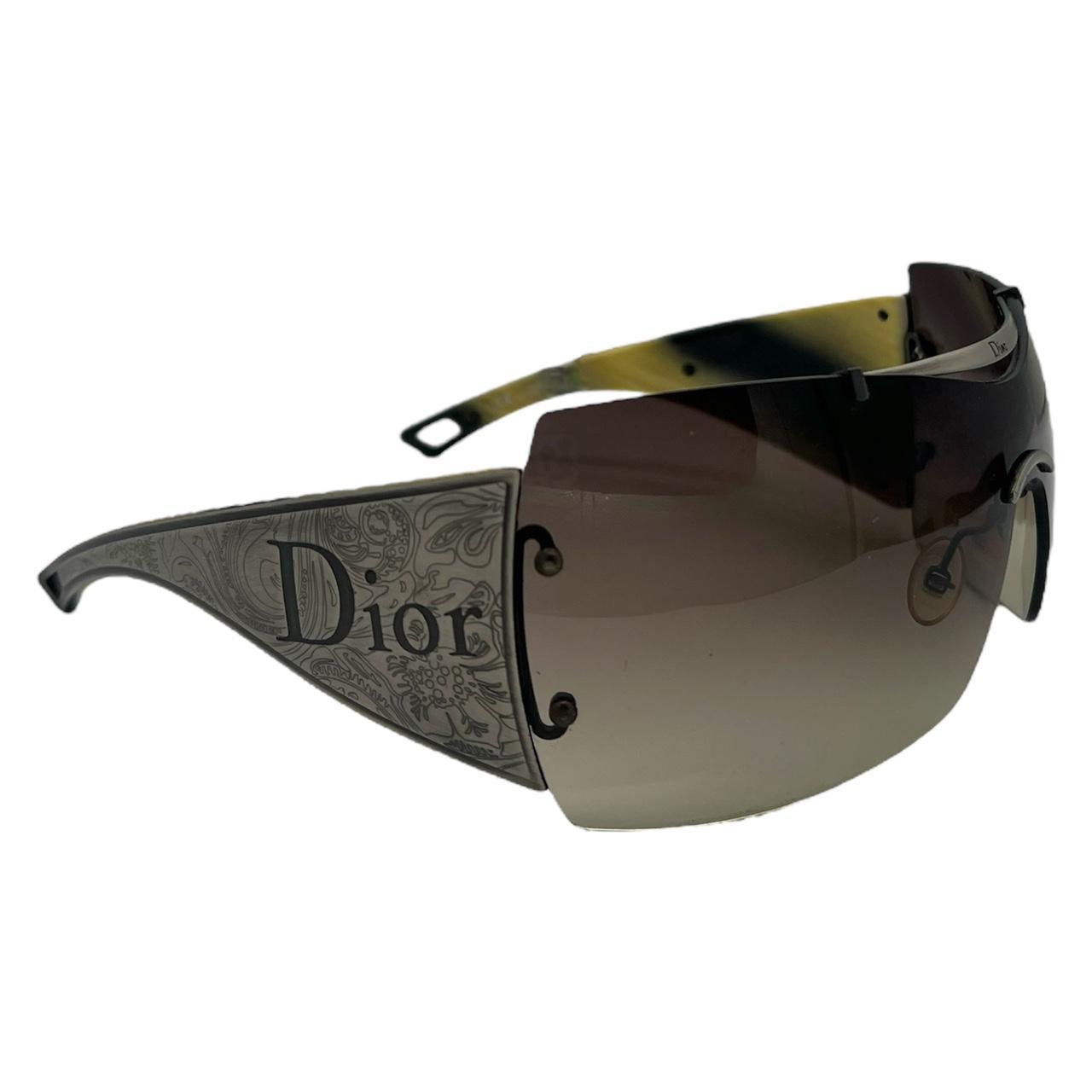 Christian Dior Western Engraved Shield Sunglasses - Outfit Repeater