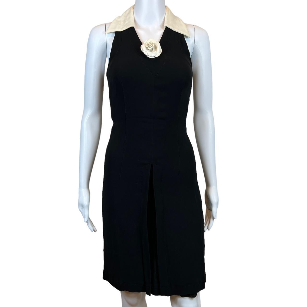 Moschino Couture Black White Collared Midi Dress