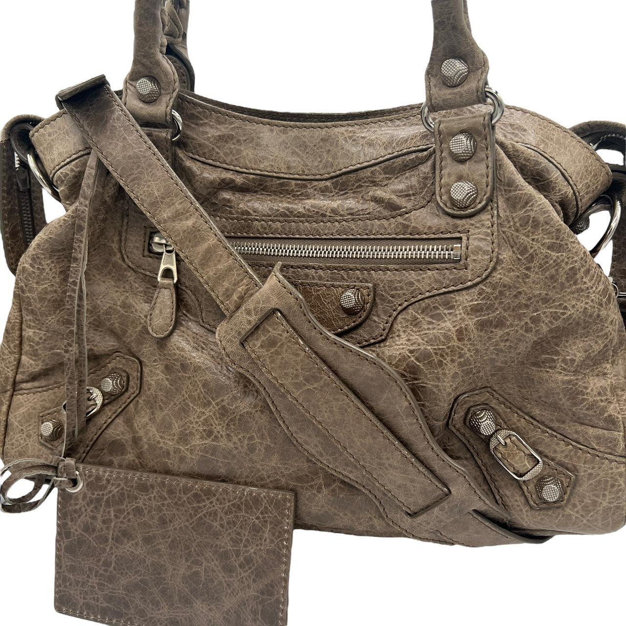 Balenciaga Gray Leather City Bag