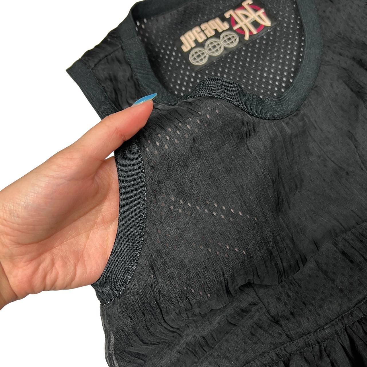 JPG Jean-Paul Gaultier Black Mesh Babydoll Mini Dress