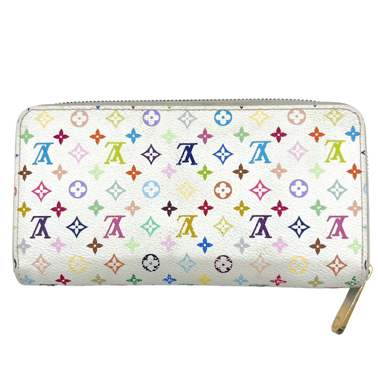 Louis Vuitton Murakami White Multicolor Monogram Zippy Long Wallet
