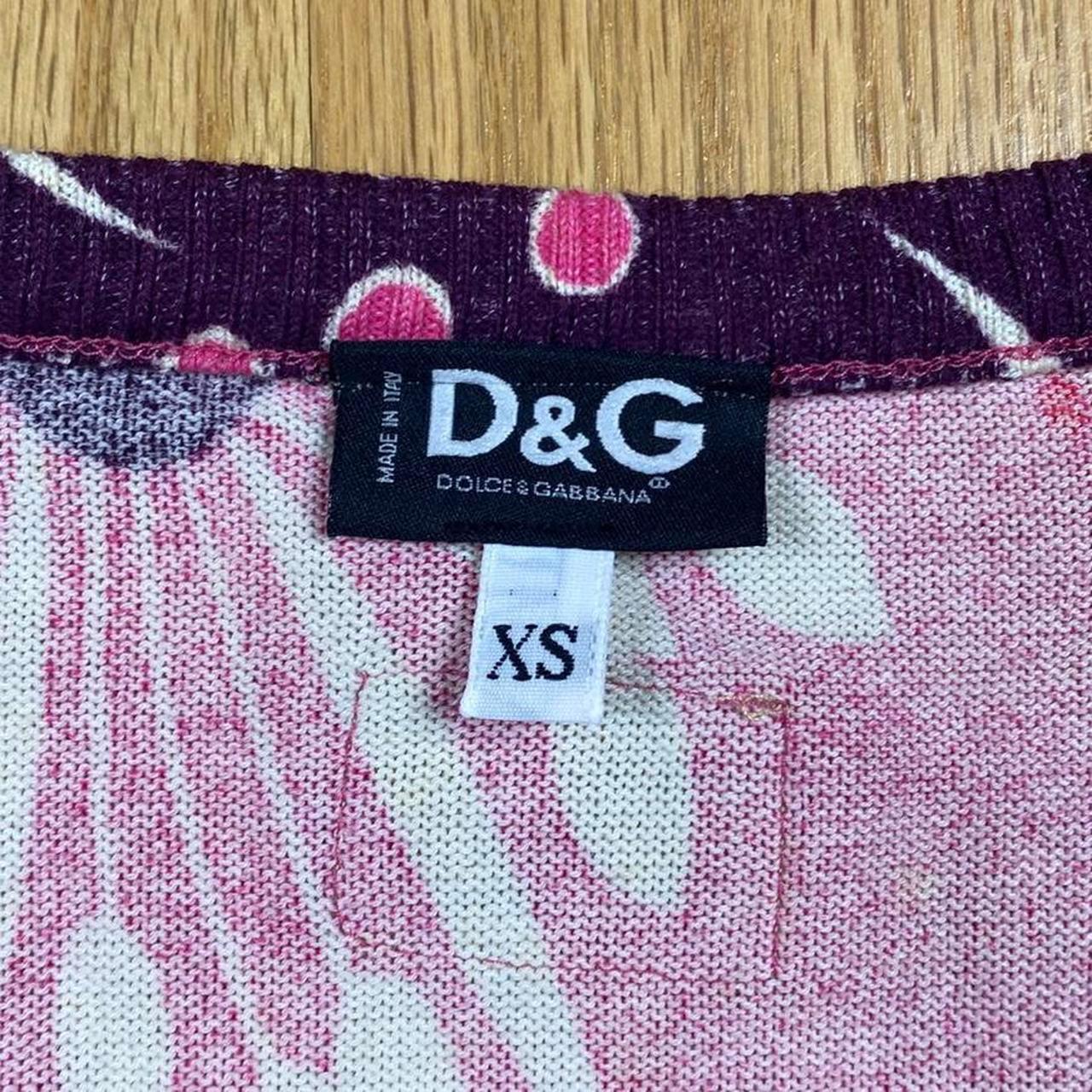 Dolce & Gabbana Pink and Purple Floral Printed Knit Sweater Vest Sweater Tank - Outfit Repeater