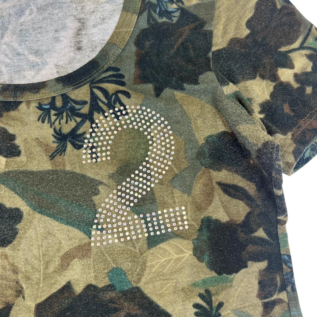 Christian Dior by John Galliano S/S 2005 Camo Print Bedazzled T-Shirt