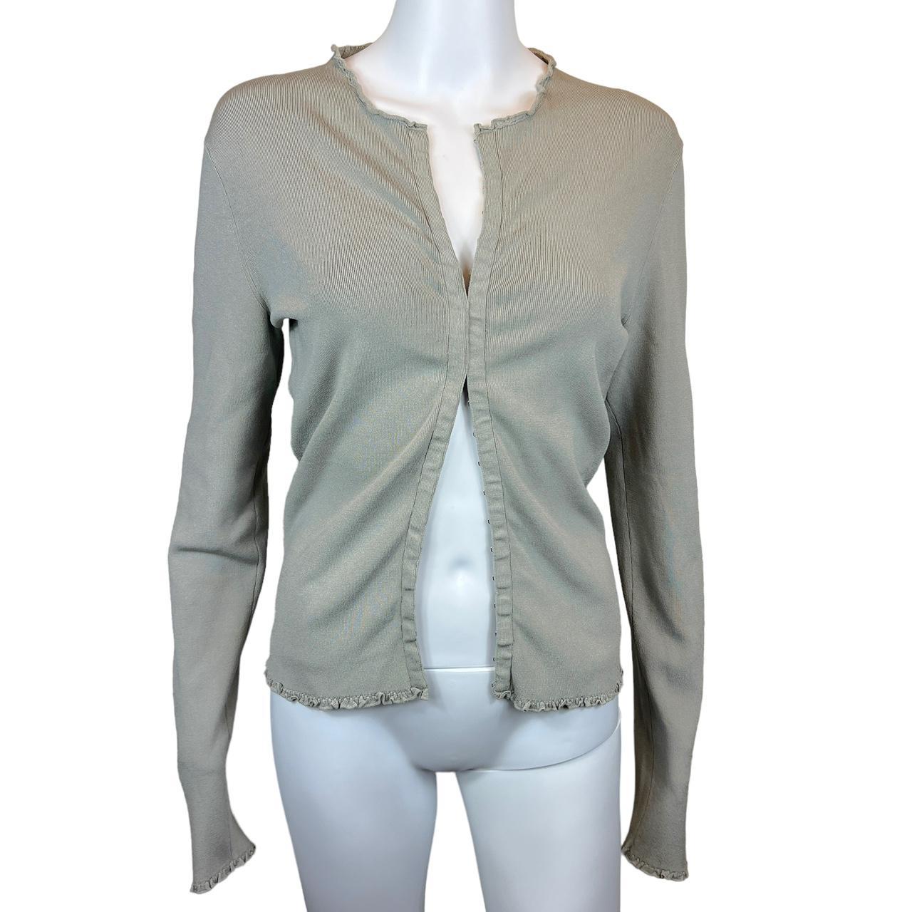 Gucci by Tom Ford Gray Silk Knit Cardigan - Outfit Repeater