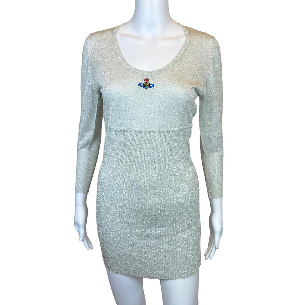 Vivienne Westwood London Silver Knit Mini Dress - Outfit Repeater