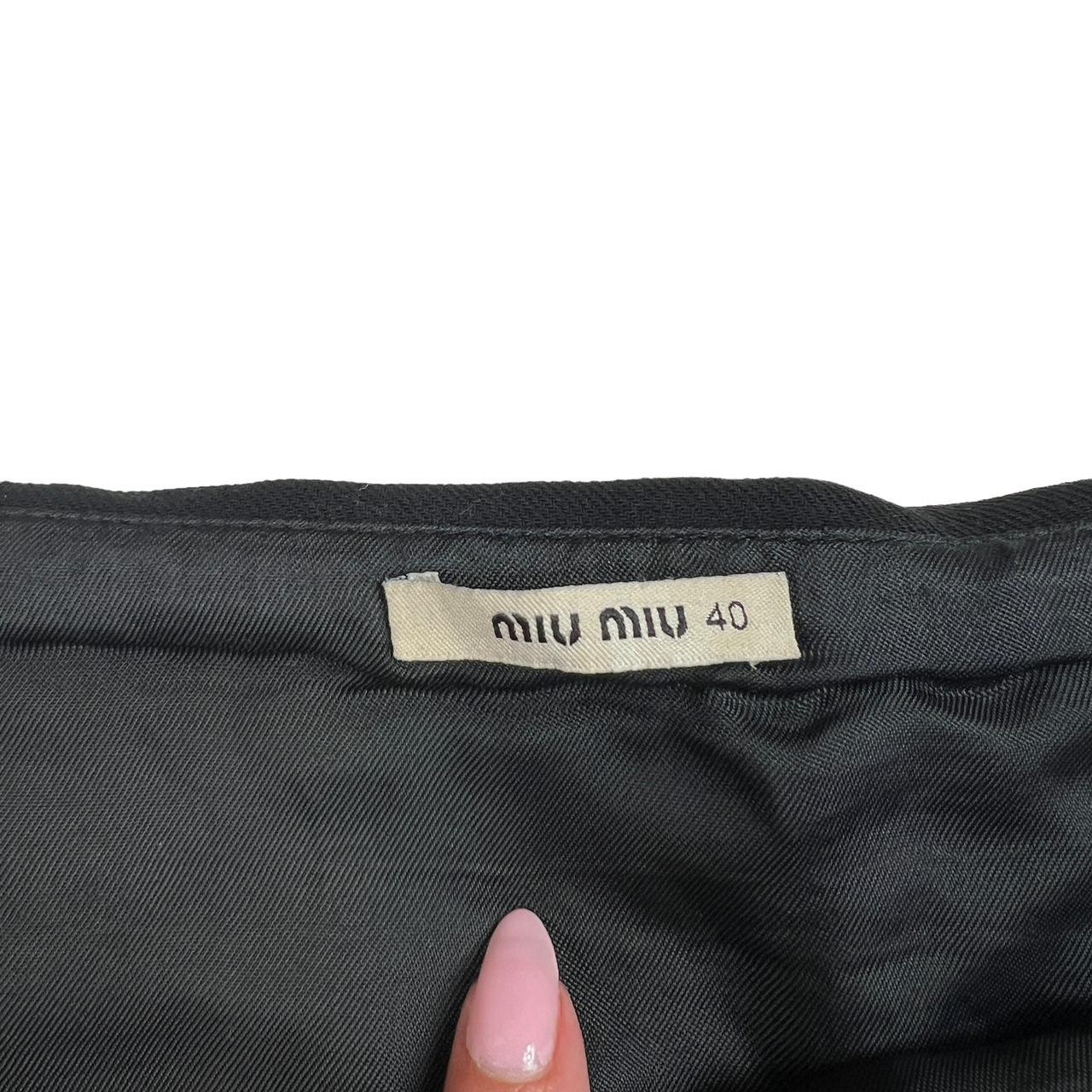 Miu Miu F/W 2010 Black Pleated Low Rise Mini Skirt - Outfit Repeater