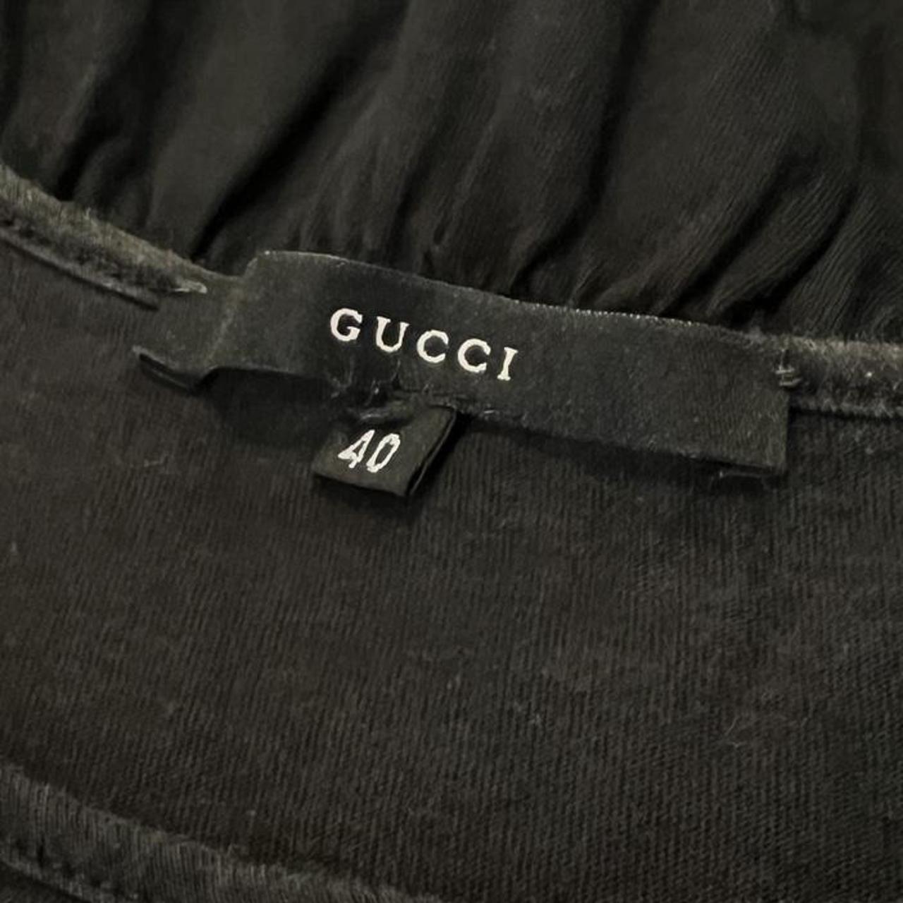 Gucci By Tom Ford S/S 1999 Black Peplum Style Cinched-Waist Tank Top - Outfit Repeater