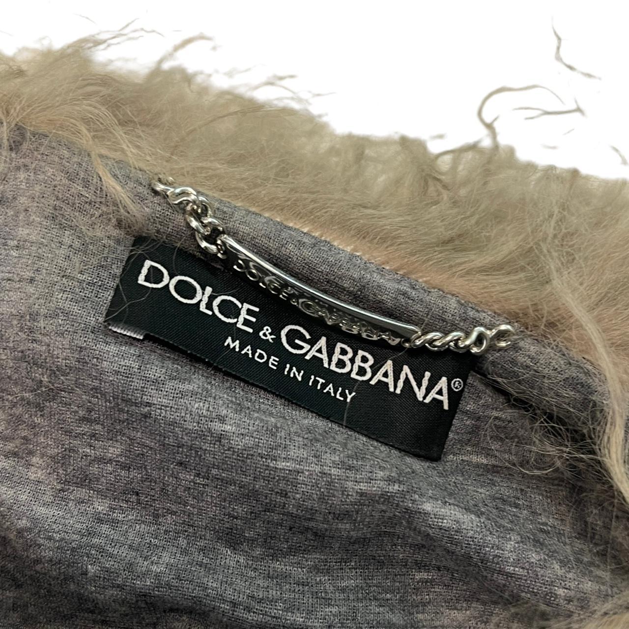 Dolce & Gabbana Gray Knit Penny Lane Jacket with Fur Trim - Outfit Repeater
