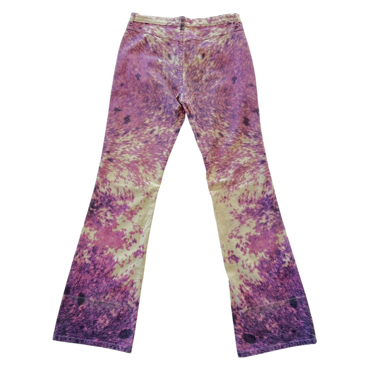 Roberto Cavalli Purple Printed Jeans