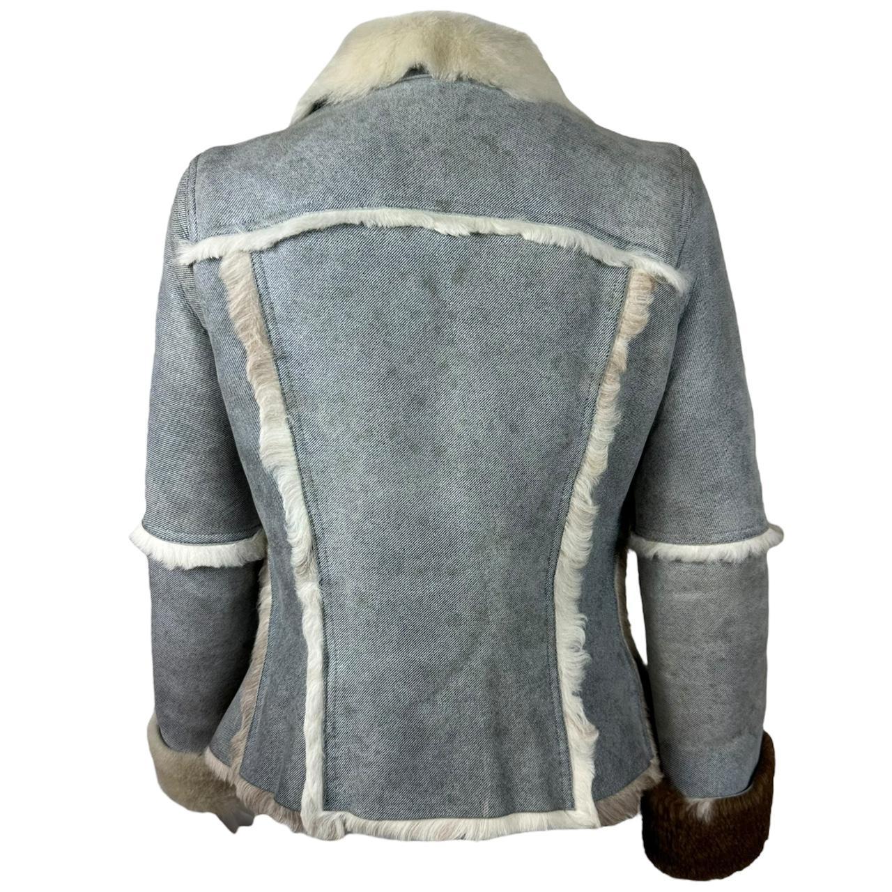 Dolce & Gabbana 'Denim Look' Shearling Suede Jacket - Outfit Repeater