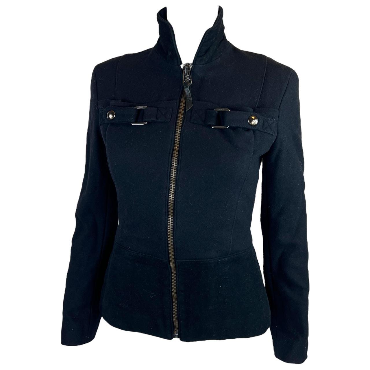 Versus Versace Black Wool Racing Style Jacket - Outfit Repeater