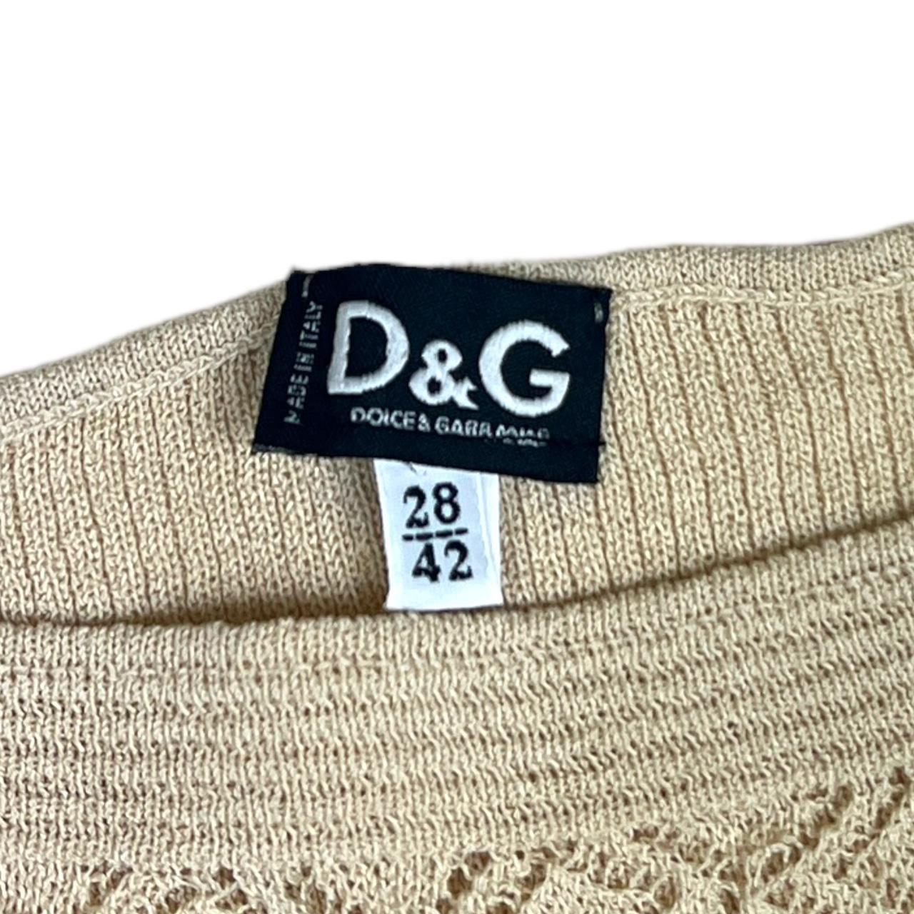 Dolce & Gabbana Tan Knit Sheer Front Cami Tank - Outfit Repeater