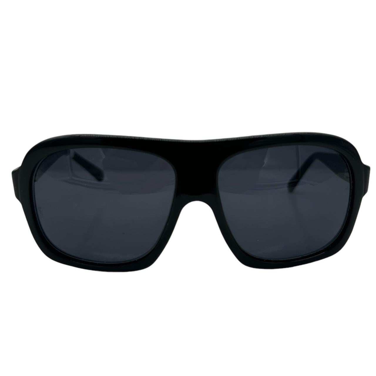 Gucci Black Oversized Aviator Sunglasses