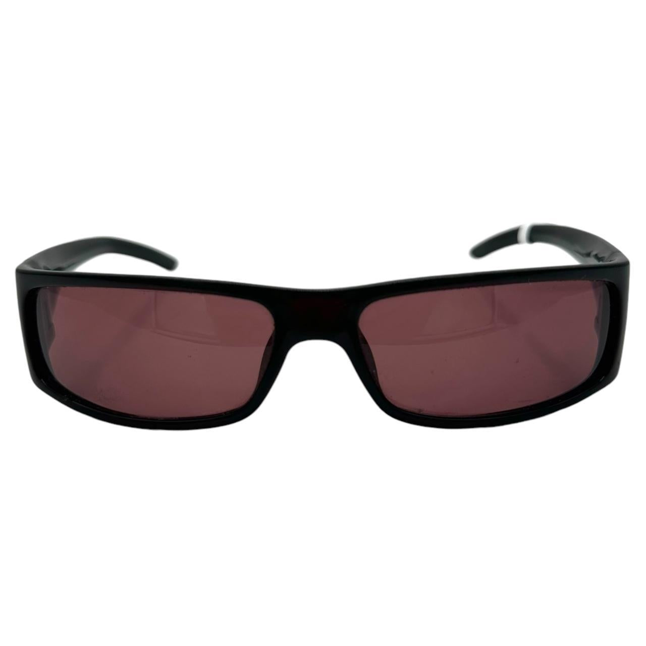 Gucci Burgundy Rectangle Shield Sunglasses - Outfit Repeater