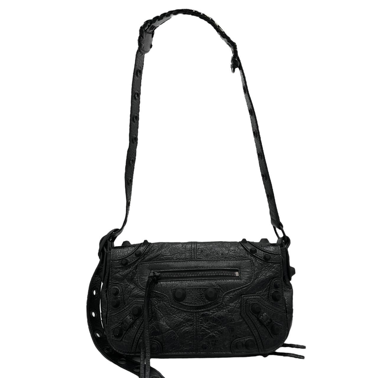 Balenciaga Crossbody Bag Black Leather XS