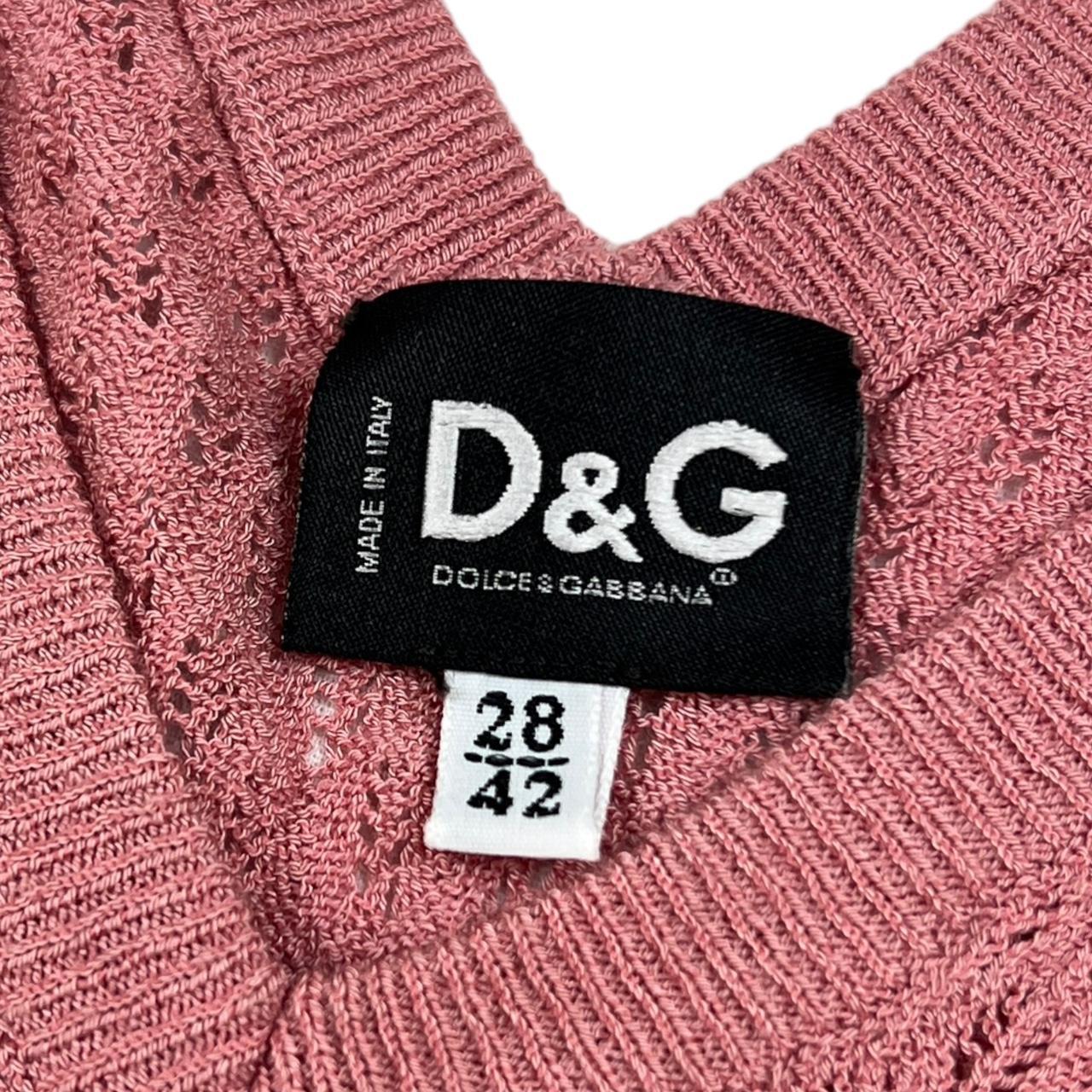 Dolce & Gabbana Pink Semi-Sheer Knit Tank Top - Outfit Repeater