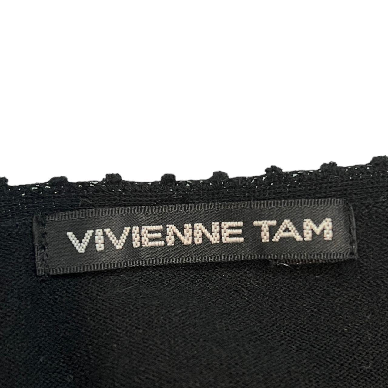 Vivienne Tam Beaded Open Front Cardigan Top - Outfit Repeater