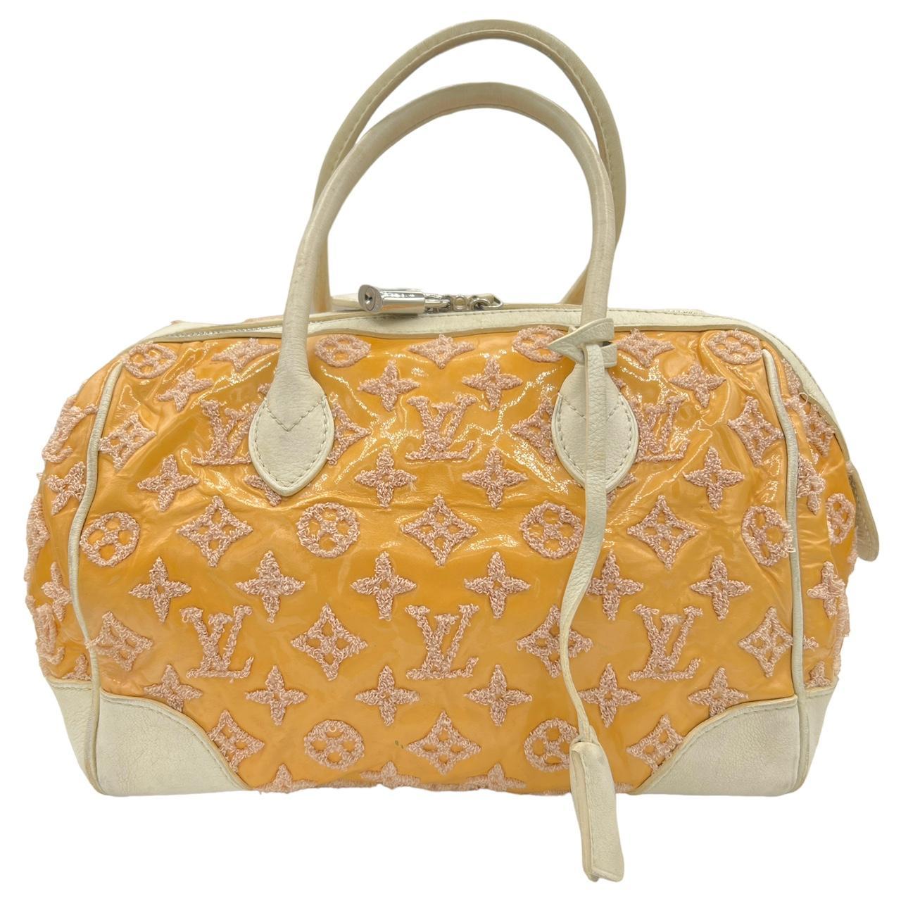 Louis Vuitton Speedy Round Bag Orange Monogram Bouclettes