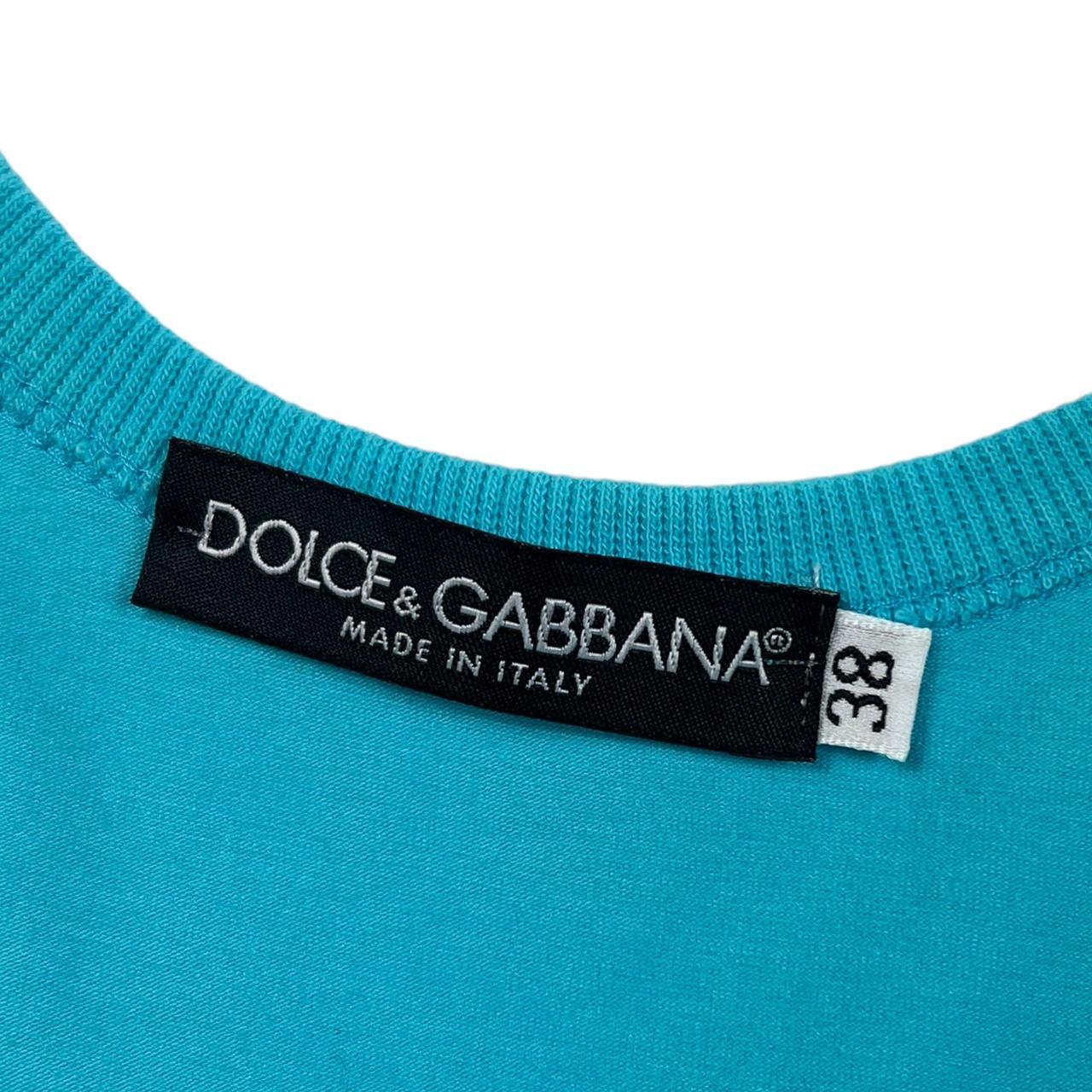 Dolce & Gabbana 'Fascination' Blue Graphic Tank Top - Outfit Repeater