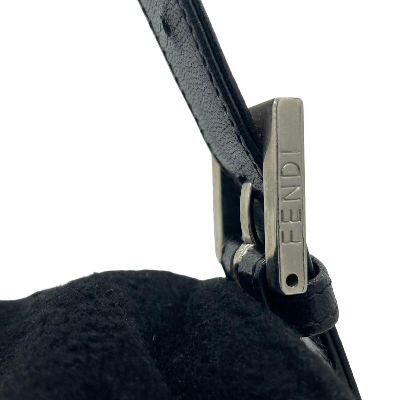 Fendi Black Cashmere & Wool Baguette Shoulder Bag - Outfit Repeater