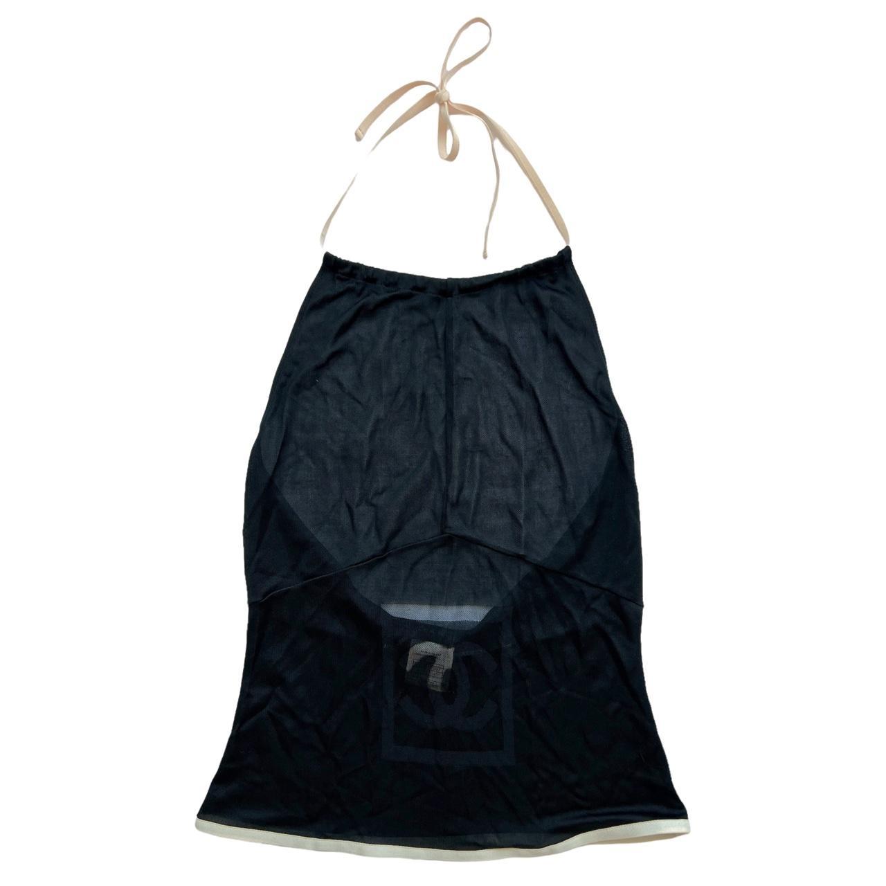 CHANEL SS 2003 Semi-Sheer Interlocking CC Logo Halter Top - Outfit Repeater