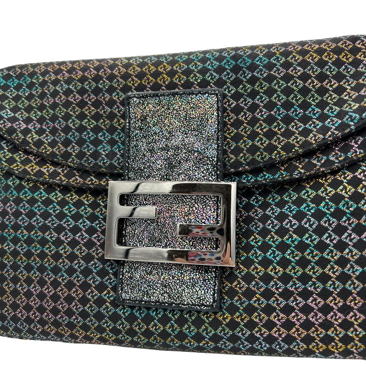 Fendi Baguette Shoulder Bag Multicolor Iridescent Zucca