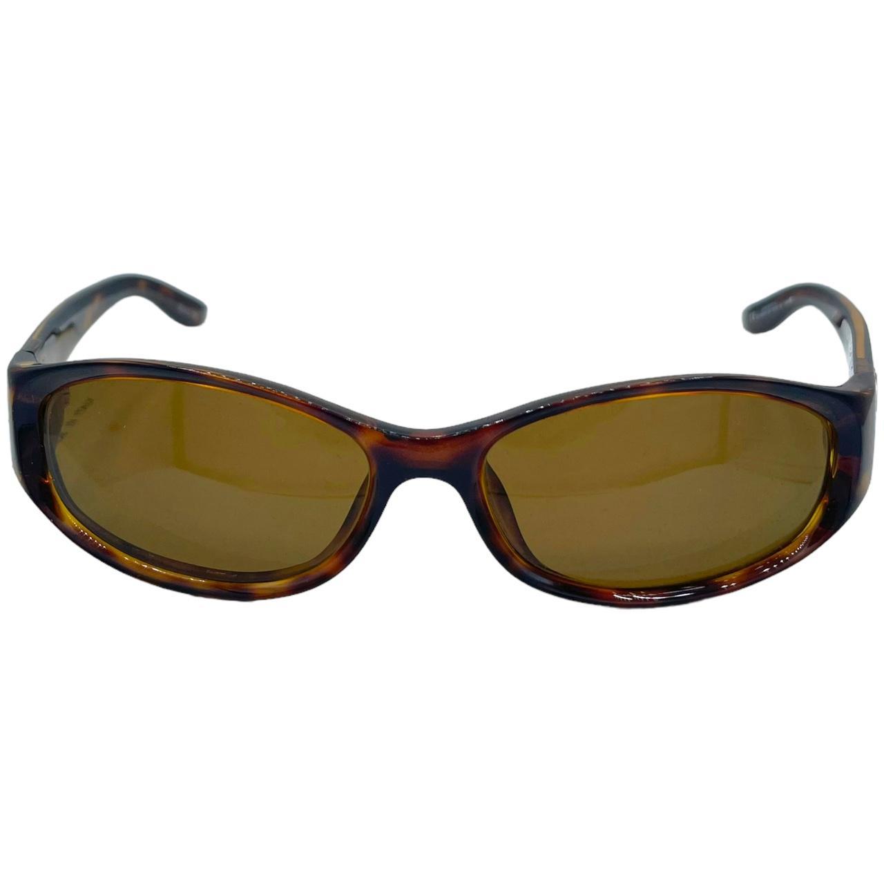 Gucci Brown Tortoise Oval Logo Sunglasses