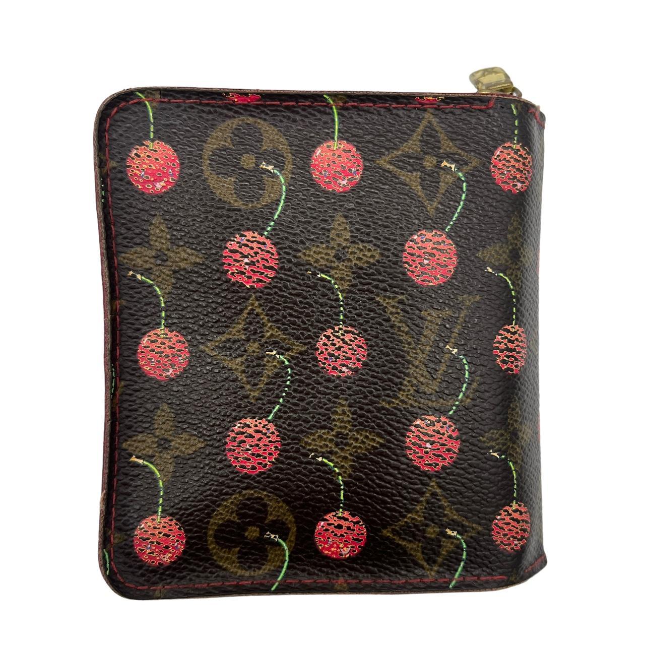 Louis Vuitton Compact Wallet Cherry Monogram Coated Canvas