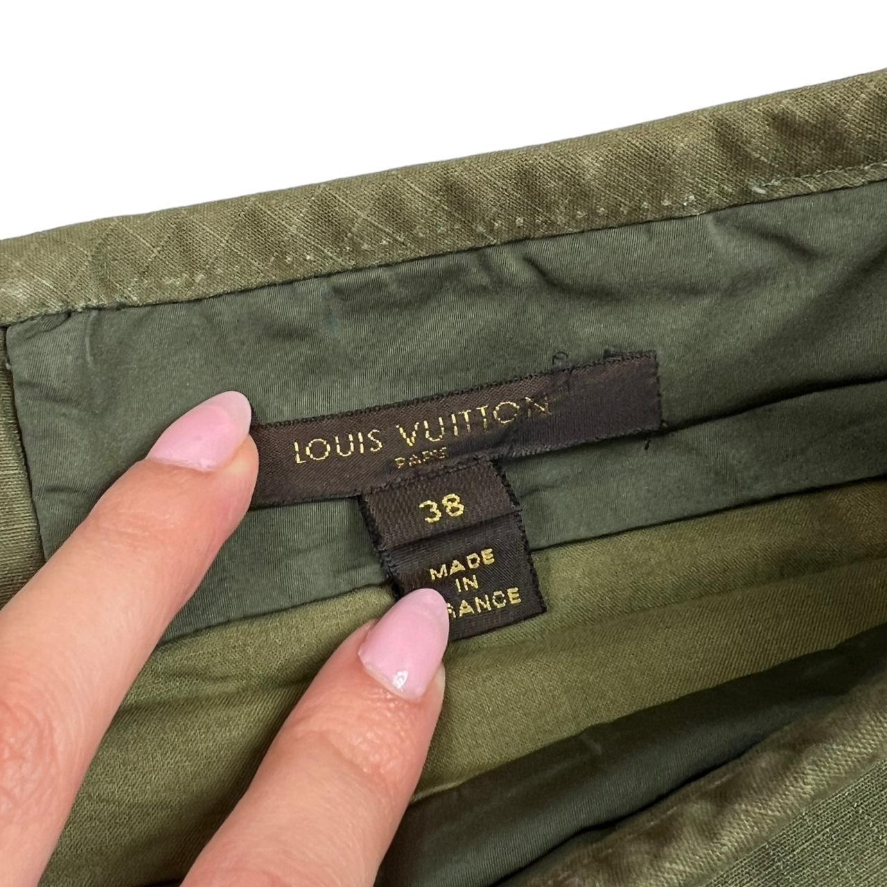 Louis Vuitton Khaki Green Cargo Pocket Midi Skirt - Outfit Repeater