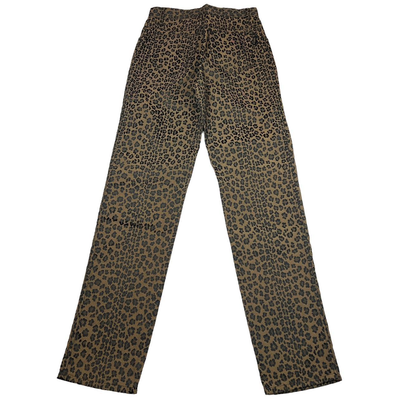 Fendi Jeans Leopard Print High Waisted Straight Leg Pants - Outfit Repeater