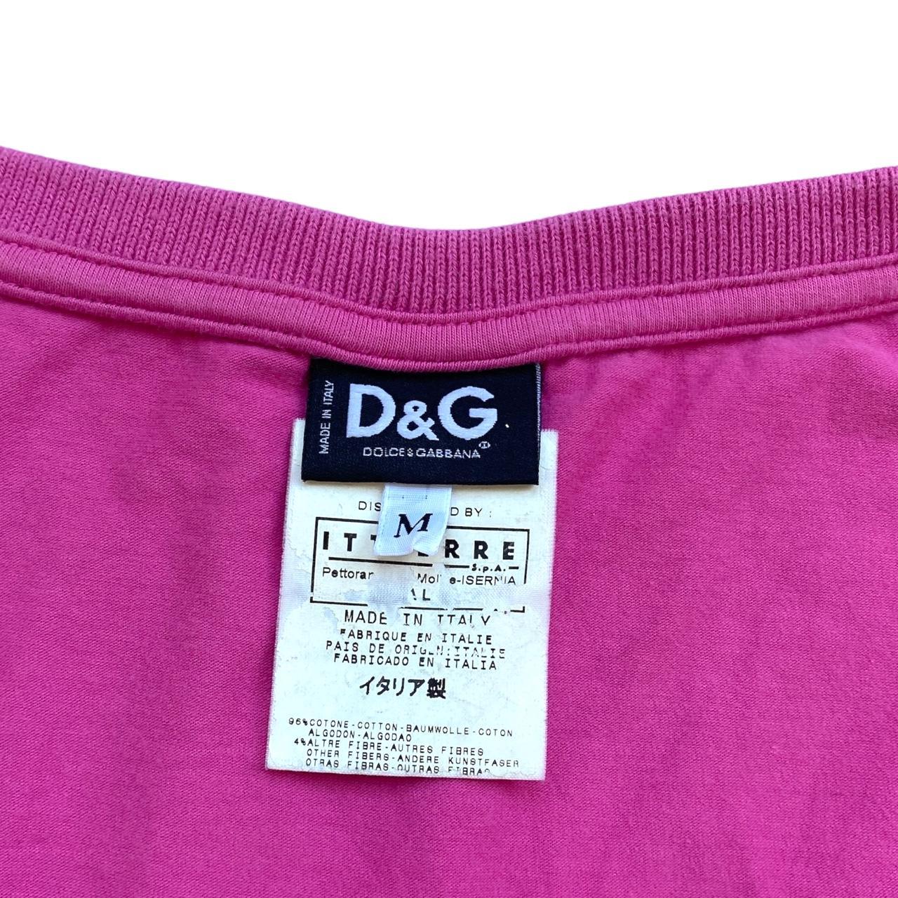 Dolce & Gabbana D&G Pink Logo T-Shirt - Outfit Repeater
