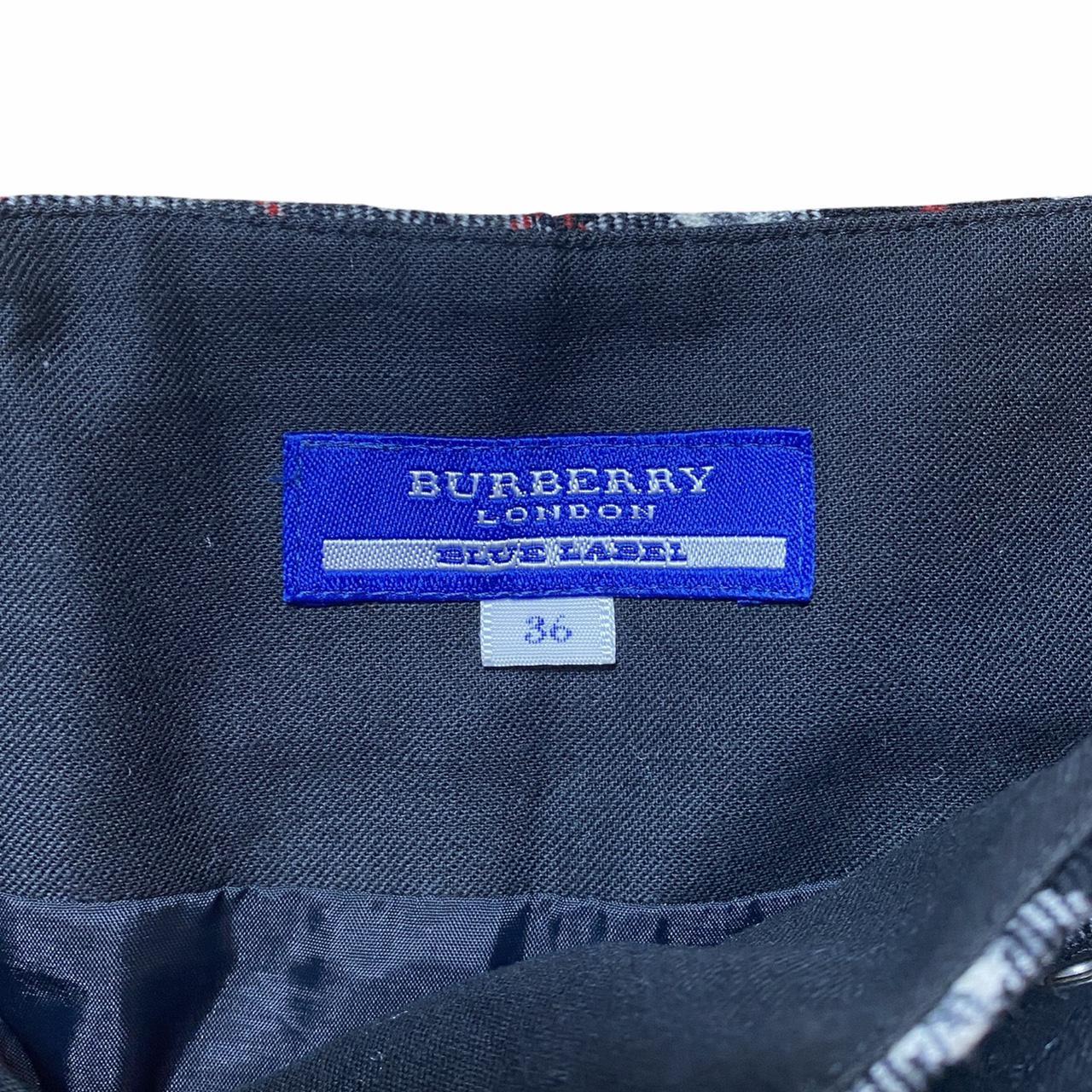 Burberry Blue Label Flared Nova Check Plaid Mini Skirt with Removable Belt