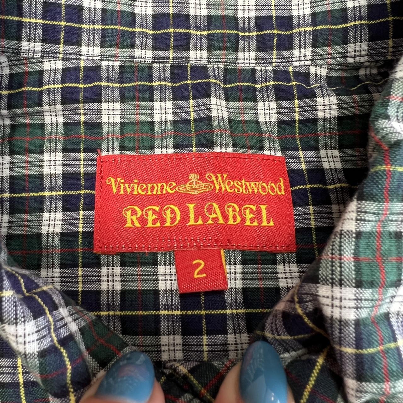 Vivienne Westwood Red Label Forest Green Plaid Button Up Shirt Blouse - Outfit Repeater