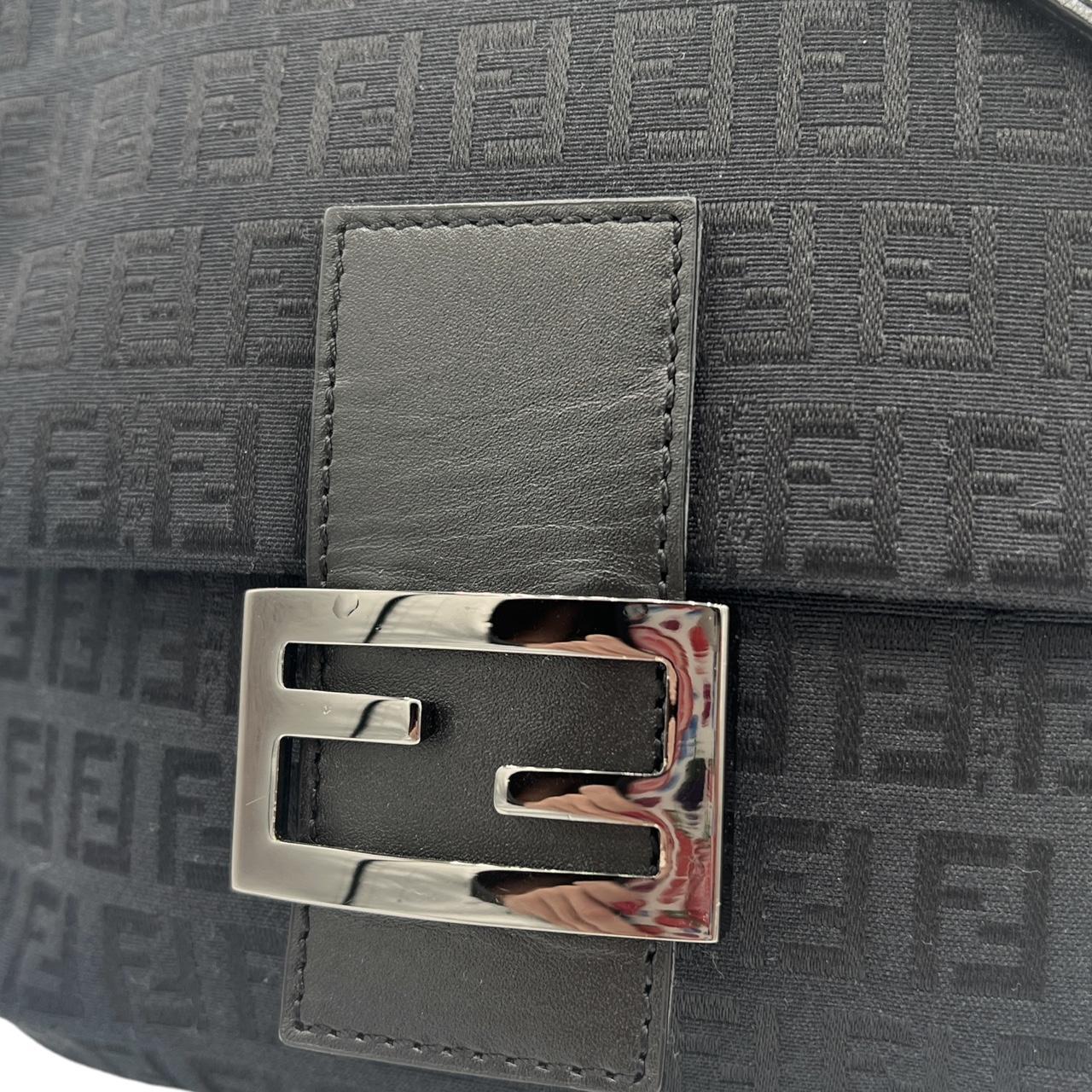 Fendi Black FF Zucca Monogram Crossbody Bag