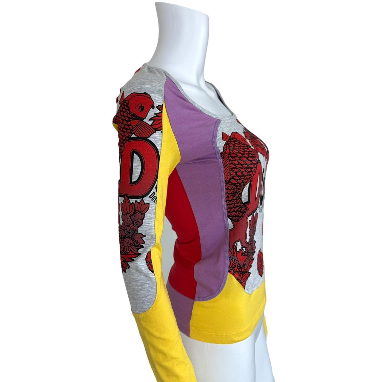 D&G Dolce & Gabbana Printed Longsleeve Logo T-Shirt - Outfit Repeater