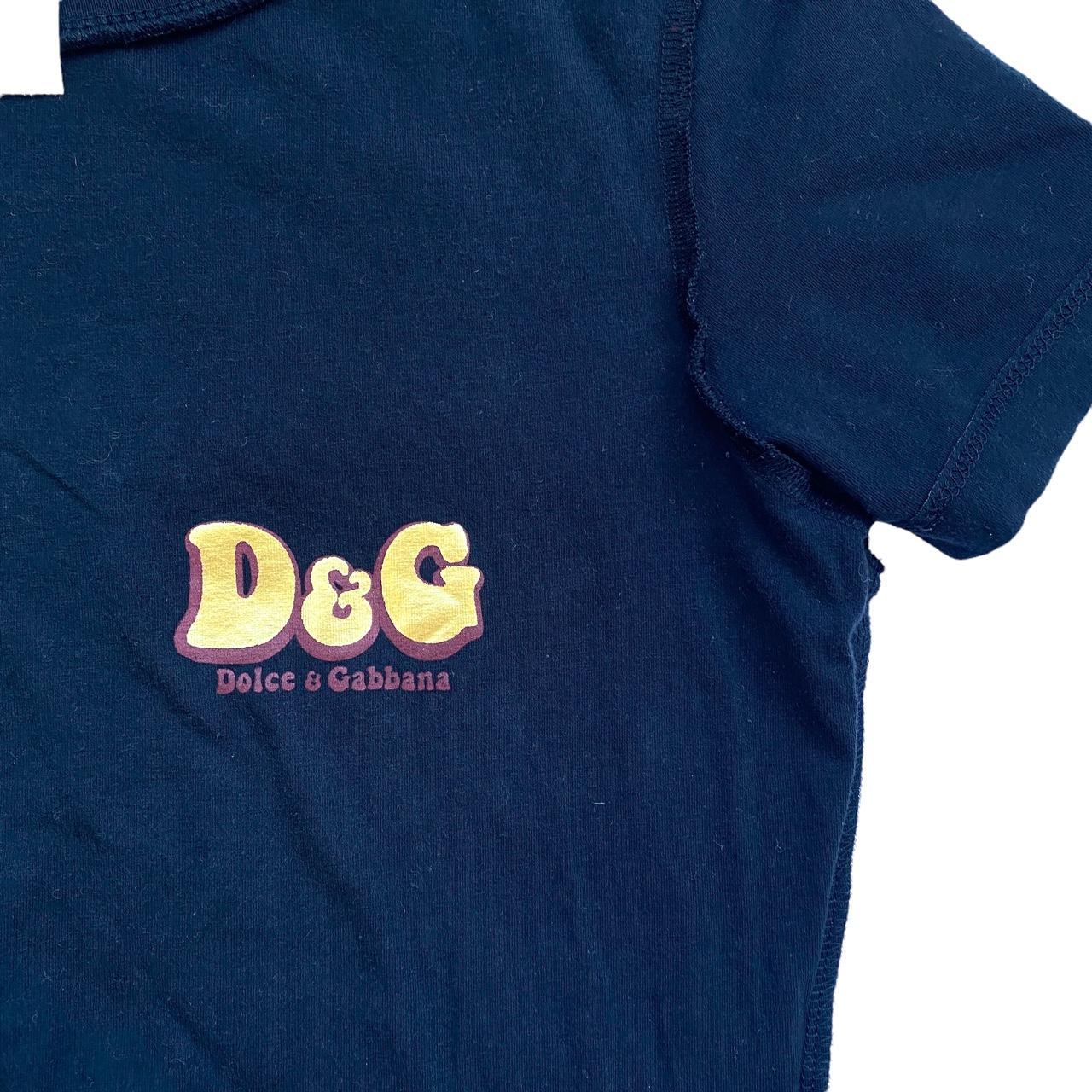 Dolce & Gabbana D&G Retro Bubble Font Logo T-Shirt