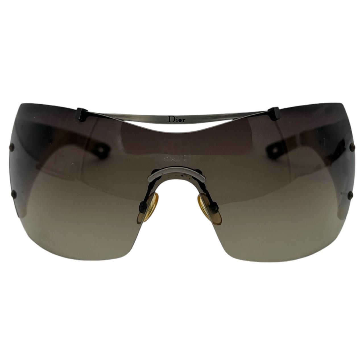 Christian Dior Western Engraved Shield Sunglasses - Outfit Repeater