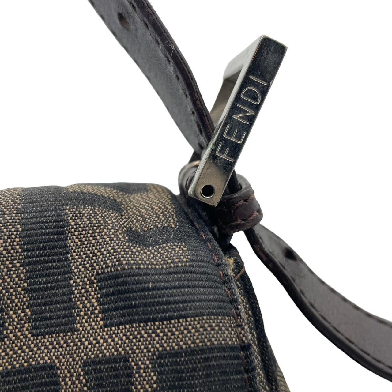 Fendi Zucca Baguette Shoulder Bag Brown Monogram Canvas