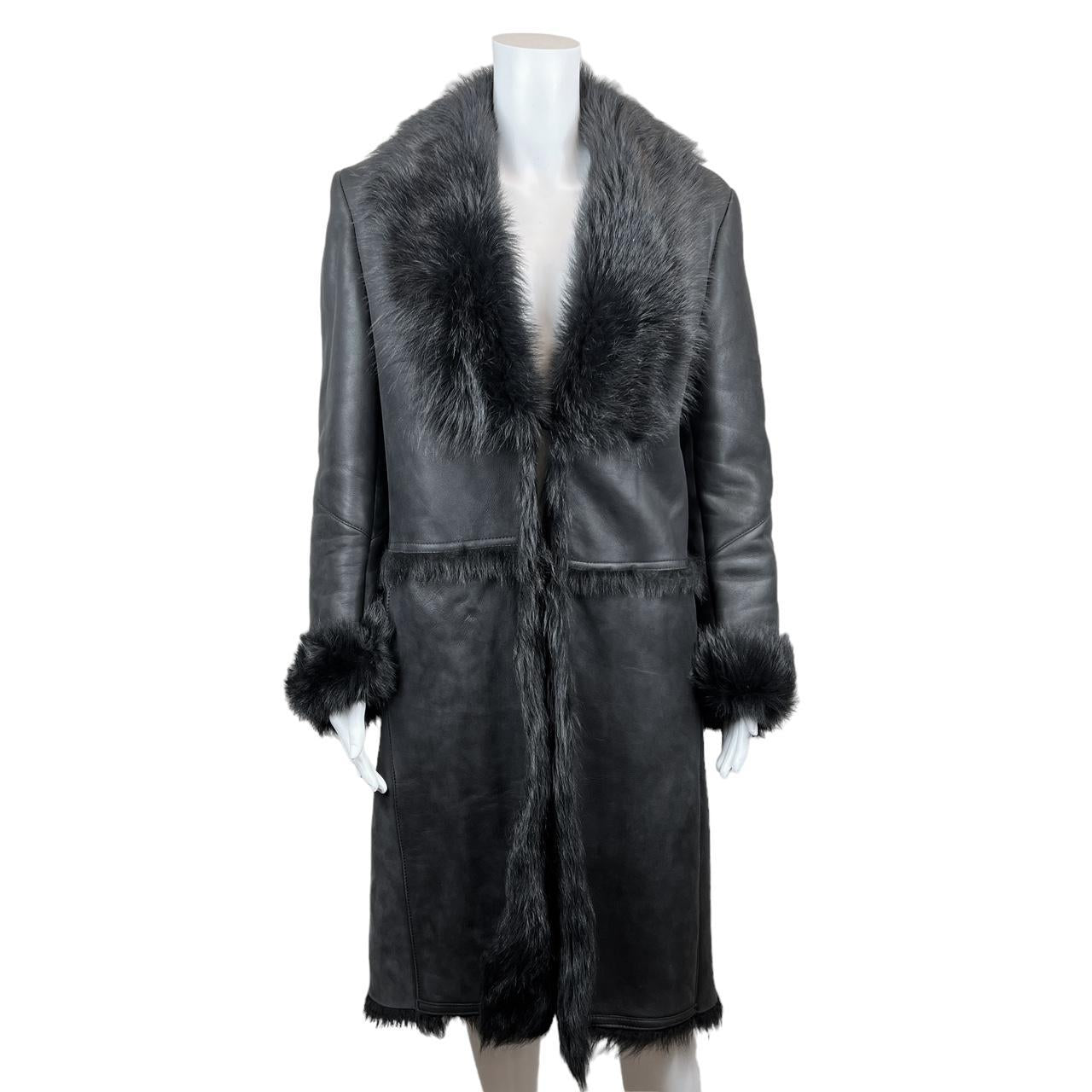 Gucci by Tom Ford F/W 1997 Leather and Fur Coat - Outfit Repeater