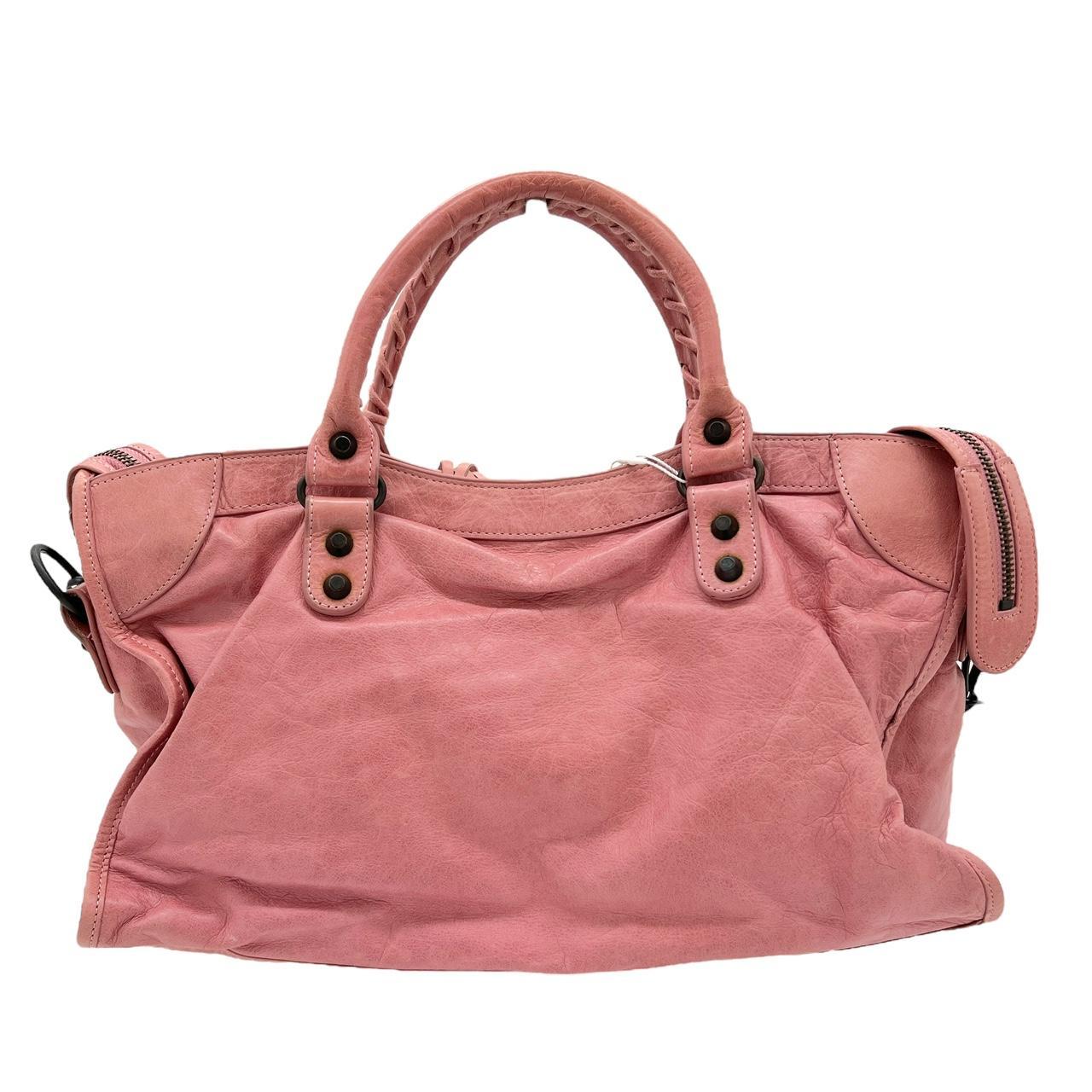 Balenciaga Medium City Bag Light Pink Leather