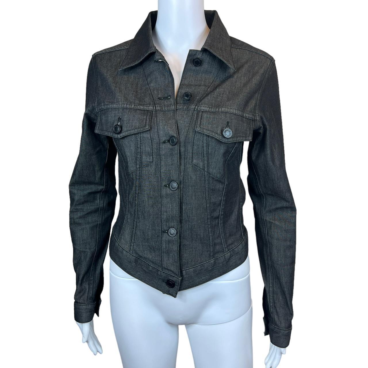 Gucci by Tom Ford 2001 Black Denim V-Hem Jacket - Outfit Repeater