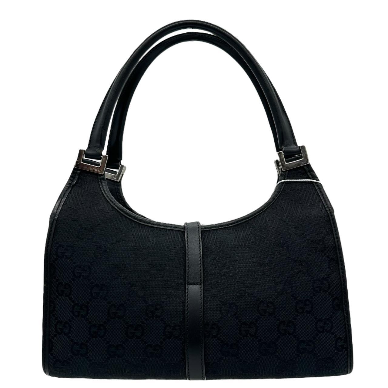 Gucci Black Monogram Mini Jackie Shoulder Bag - Outfit Repeater