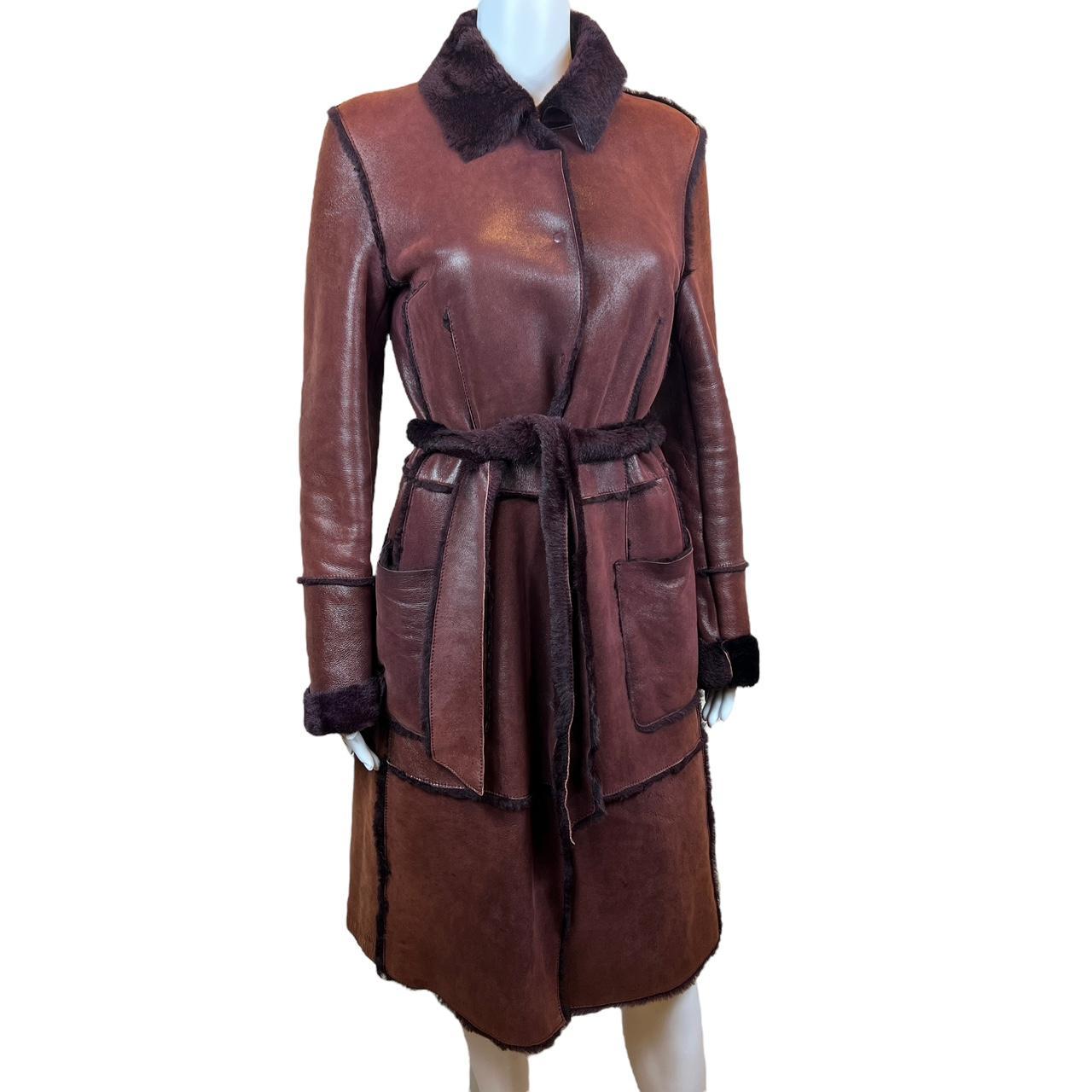 Dolce & Gabbana Burgundy Fur / Leather Trench Coat - Outfit Repeater